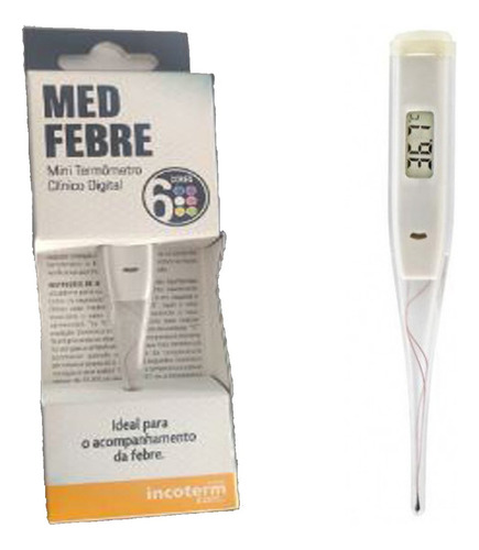 Termometro Clinico Digital Branco Medfebre - Incoterm