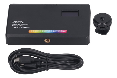 Cámara Led Con Luces De Vídeo Rgb, Fotografía Portátil A Tod