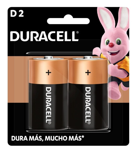 Pilas Alcalinas Duracell D Pack Blister X2 Unidades Mn1300b2