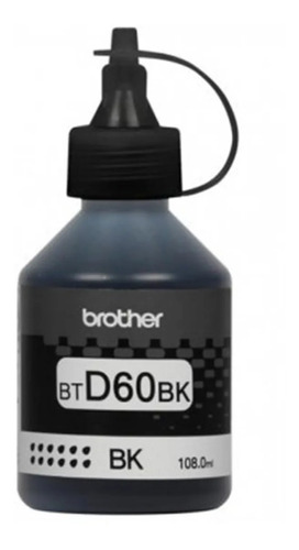 Botella De Tinta Brother Bt-d60bk Tinta Negra Amv