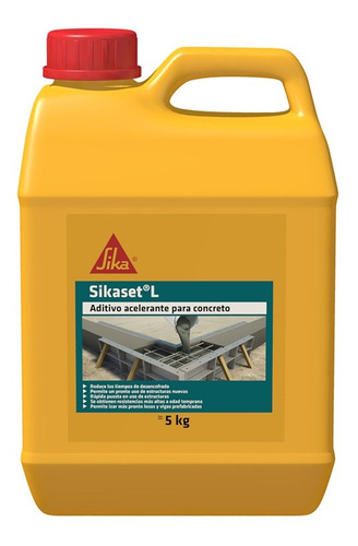 Sikaset L Aditivo Acelerante Fraguado Concreto 5kg