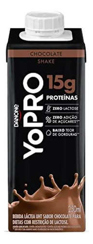 Atacado C/15 Yopro Bebida Láctea Uht Chocolate 250ml