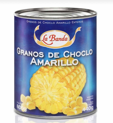 Choclo Grano Entero La Banda Amarillo X 810gr Oferta X 6u