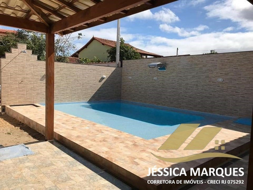 Imagem 5 de 10 de Casa De 2 Quartos, Área Gourmet E Piscina Em Unamar - Jmc.81