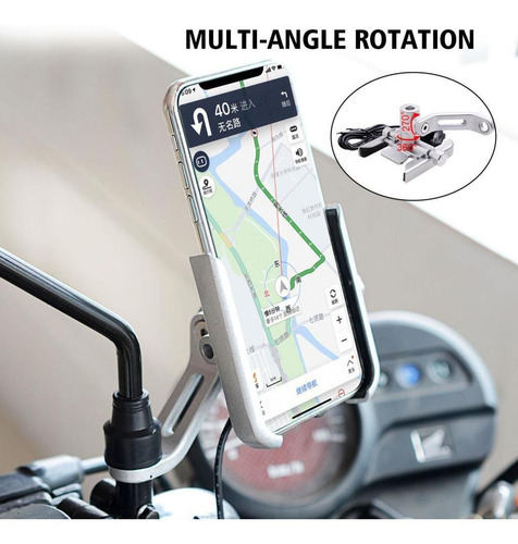 Soporte De Metal Para Teléfono Celular Para Bicicleta Y