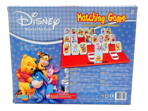 Imagen 5 de 5 de Matching Game Winnie The Pooh Adivina El Personaje Ditoys