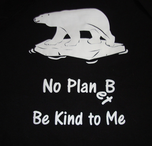 Playera Oso Polar No Planet-b - Manga Corta - Talla M