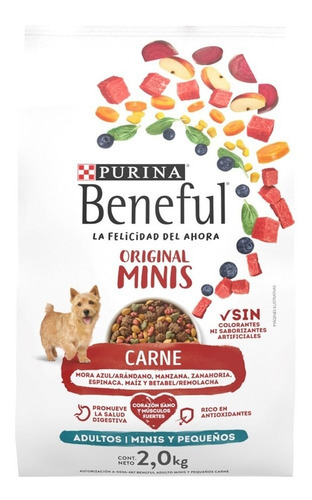 Beneful Minis Sabor Carne Croquetas Perro Adulto 2kg