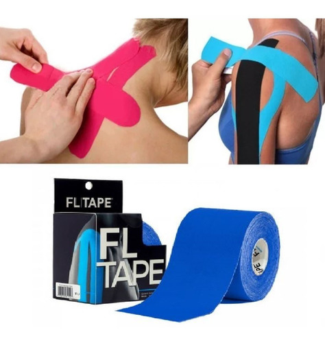 Fl-tape Venda Kinesiológica Kinesiotape Alivia Dolor Lesión