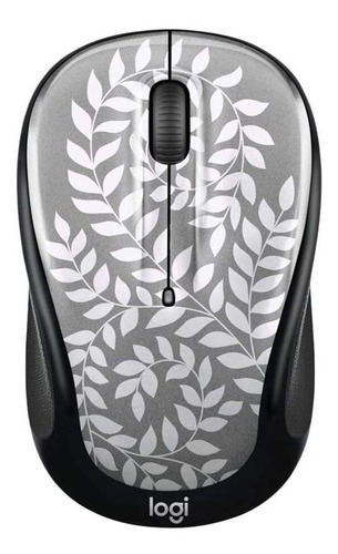 Mouse Inalambrico Para Pc, Logitech | Hoja Blanca / Gris