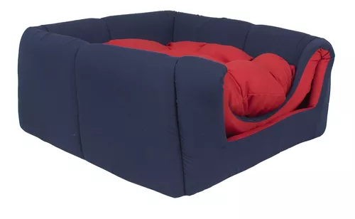 Cama Pet 2X1 Casinha Cabana Toca Cães Gato Almofada Xadrez em Promoção na  Americanas