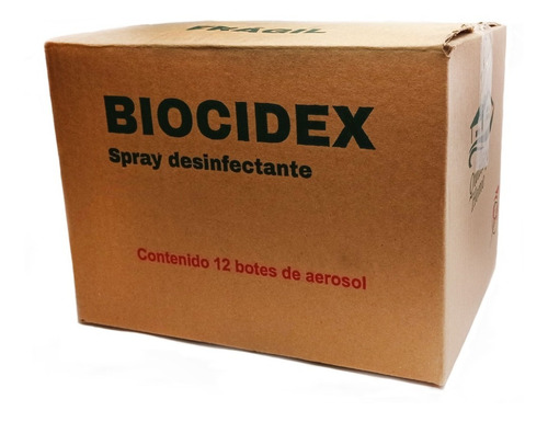 Imagen 3 de 3 de Caja Con 12pz De Desinfectante Biocidex De 320gr