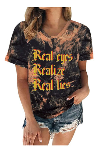 Real Ey Realize Lie Camiseta Estampado Teñido Anudado Para