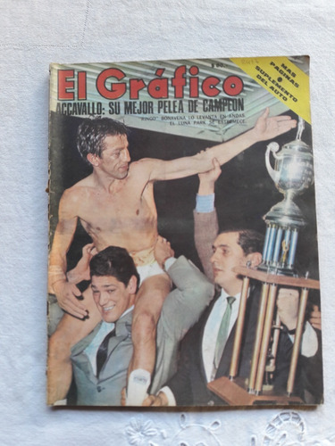 El Gráfico Nº 2497 1966 Accavallo Su Mejor Pelea De Campeon