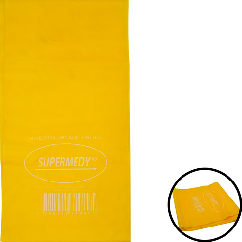 Faixa Elástica Superband Leve Amarela- Supermedy