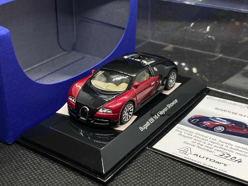 Bugatti Veyron 16.4 Rojo Autoart 1/64 Diecast Hypercar