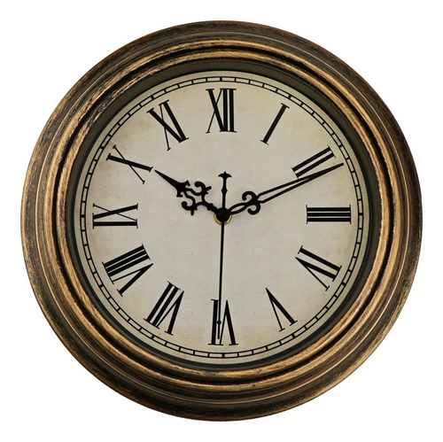 Diyzon Vintage Wall Clock, 12''   Silent Non Ticking 