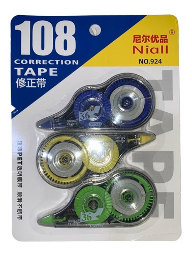 10 Corrector Cinta Blanco 5mm Papeleria Utiles Escolar