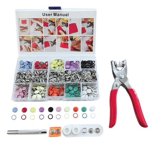 Kit De Herramientas De Sujetadores A Presión Botones A