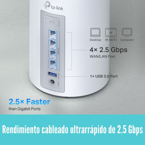 Sistema Wi-fi 7 Mesh Tp-link Deco Be65 (2-pack) Be11000