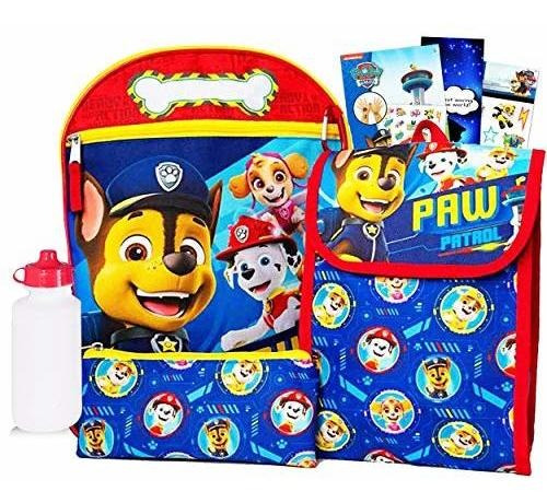 Paw Patrol Bookbag Y Paw Patrol Lunch Bag Bundle Set 8 Pc Pr