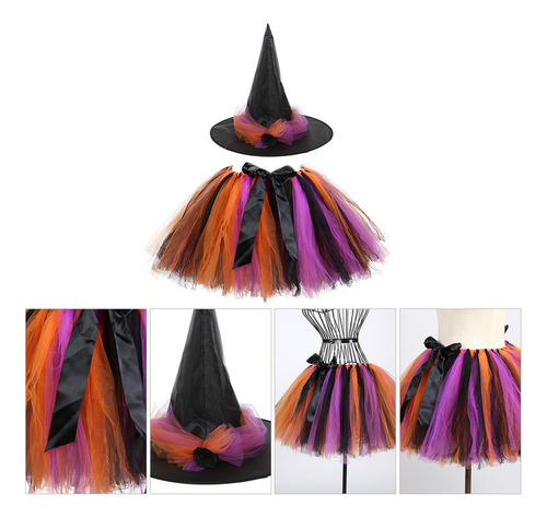 Disfraz De Bruja De Halloween Con Tutú Para Mujer