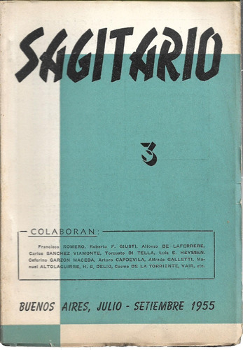 Sagitario: Revista  Trimestral De  Humanidades.  Nº 3.