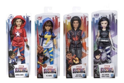 Marvel Rising Secret Warriors Pack 4 Muñecas Hasbro 