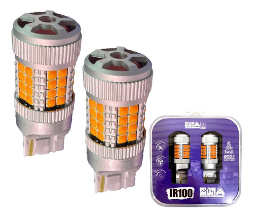 Kit Ampolletas 40 Led T20 Giro Ambar Canbus 3156 3157 12/24v