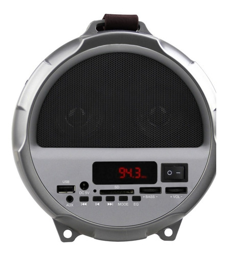 Parlante Bluetooth Portable Nisuta 15w Rms Fm Usb Sd Aux