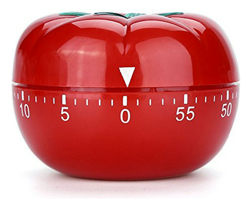 Temporizador - Tomato Shaped Mechanical 60 Minutes Countdown