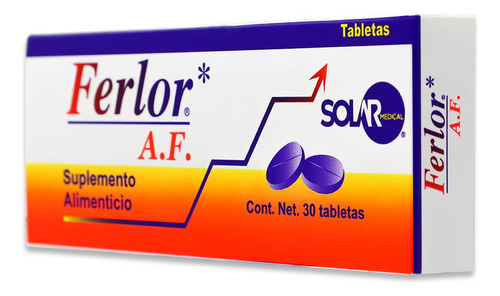 Ferlor Af, Caja Con 30 Tabletas, Solar
