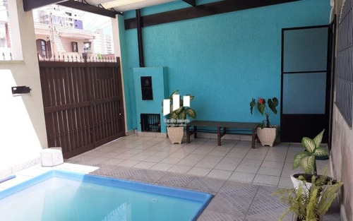 Imagem 6 de 15 de Casa Com 3 Dormitórios E Piscina Na Guilhermina Em Praia Grande Sp.