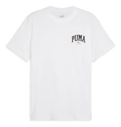 Polera Puma Squad Small Graphic Tee Blanco Hombre