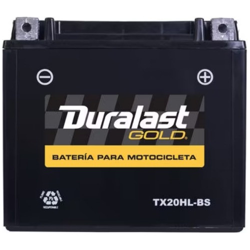 Bateria Duralast Gold Tx20hl-bs Usada 3/4 De Vida