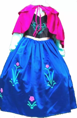 Disfraz Vestido Anna Frozen Princesa Ana Elsa Disney