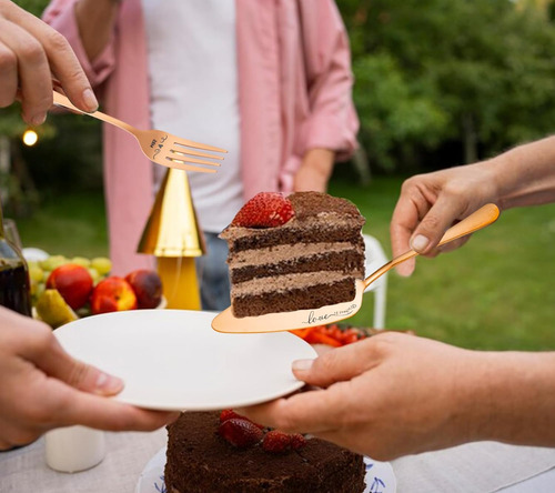 Juego De Cuchillo Y Servidor Para Pastel De Boda, Tenedores