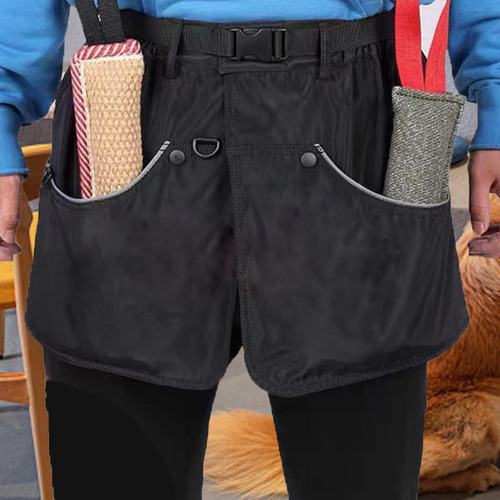 Delantal De Entrenamiento Para Perros Con Bolsillos Black Xl