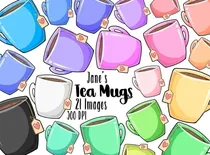 Comprar Cliparts Imagenes Png Tazas De Te Colores Pasteles Jk68