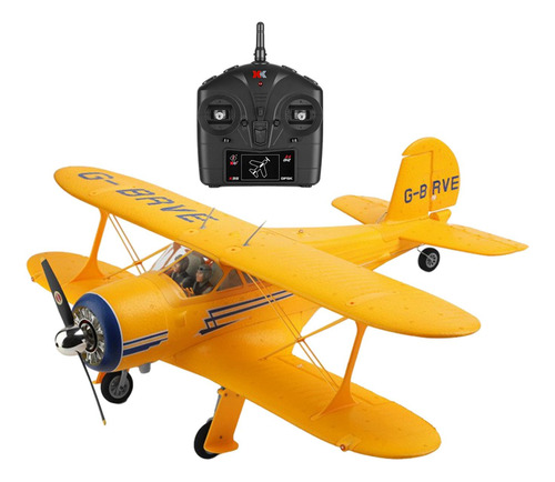 Avión Wltoys A300 Beech D17s Rc Con Modo 3d/6g, Amarillo