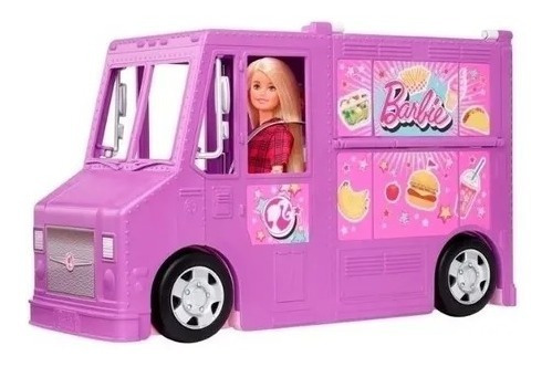 Carro De Barbie Muñeca Camión Comidas Food Truck Niñas
