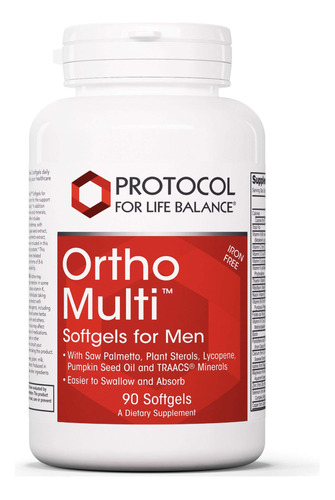 Protocol Ortho Multi - Salud De Prostata Y Multivitaminico P