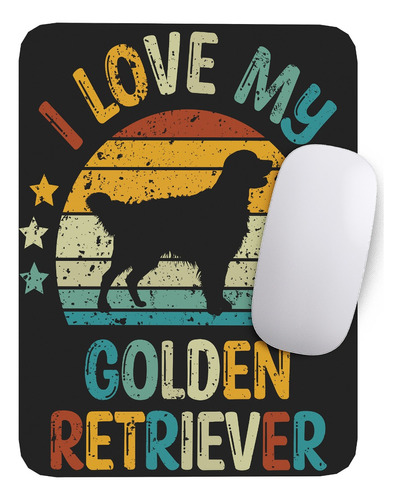 Mouse Pad Perro Pet Lover Golden Retriever 17cm X 21cm D3