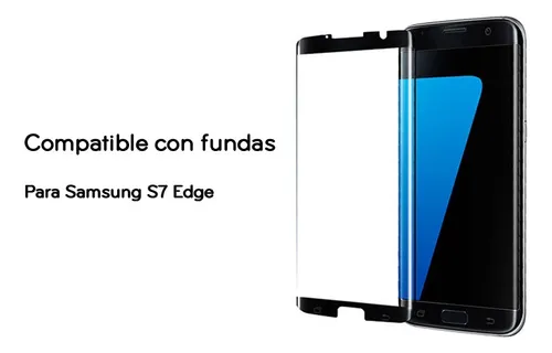 Vidrio Templado Curvo 3d Compatible Con Samsung S7 Edge