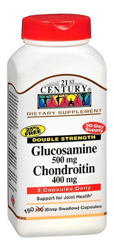 21 Century Glucosamine Chondroitin 500mg 400mg 150ct Sabor Flavorless