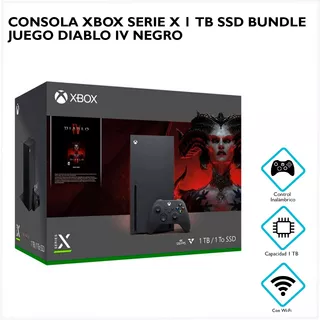Consola Xbox Series X 1 Tb Ssd Bundle Juego Diablo Iv Negro