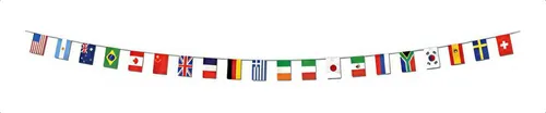 Artículos para fiestas | Banderín con bandera internacional de Beistle