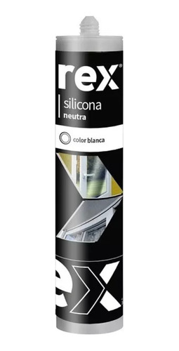 Silicona Neutra Blanca 300 Ml. Rex