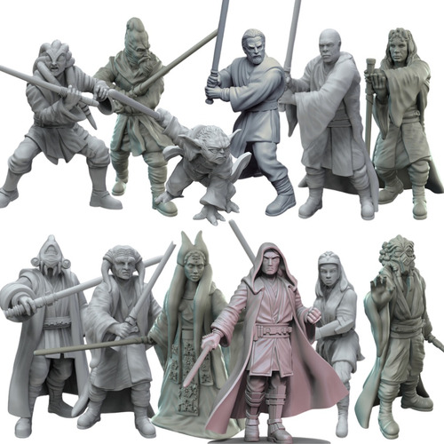 Star Wars Legion 14 Figuras El Consejo Jedi Anakin Obi Yoda 