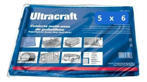Lona Protectora Ultracraft 5x6 Mts